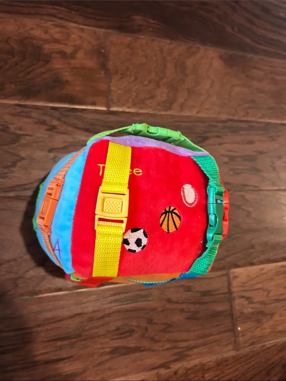 Buckle Toys Bingo Cube Colorful Plush Sensory Activity Cube